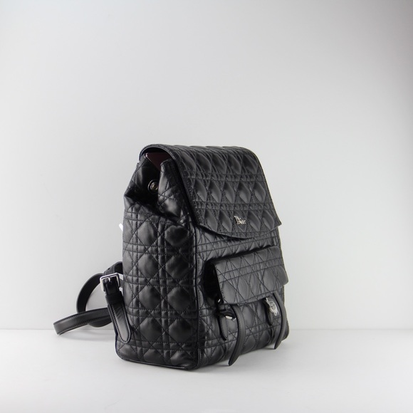 Christian Dior Black Leather New Stardust Backpack - Picture 4 of 8